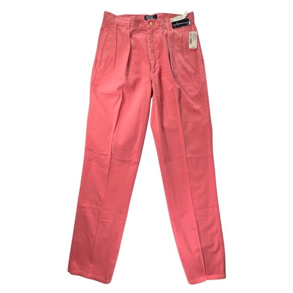 Polo Ralph Lauren Other - NWT Vtg Polo Ralph Lauren Mens Pleated Jeans 32x36 Retro Coral Pink Cotton USA